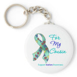 Autism Support For My Cousin Keychains