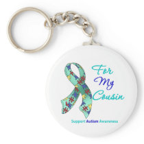 Autism Support For My Cousin Keychains