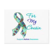 Autism Support For My Cousin Post Cards