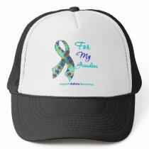 Autism Support For My Grandson Mesh Hat