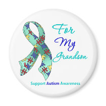 Autism Support For My Grandson Magnet