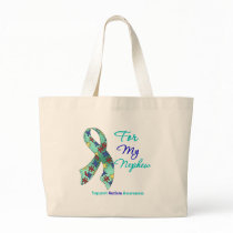 Autism Support For My Nephew Tote Bag