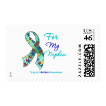 Autism Support For My Nephew Postage Stamps