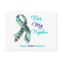 Autism Support For My Nephew Post Cards