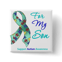 Autism Support For My Son Pin