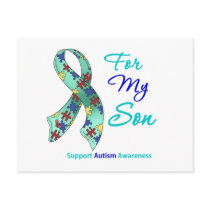 Autism Support For My Son Post Cards