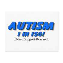 Autism Support Research postcards
