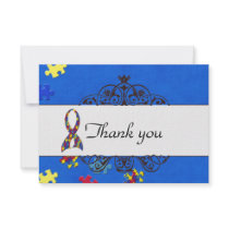 Autism Thank you Personalized Invites