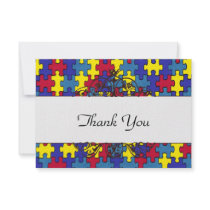 Autism Thank you Custom Invitations
