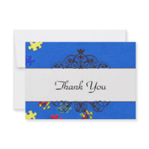 Autism Thank you Personalized Announcements