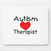 Autism Therapist (Heart) mousepads