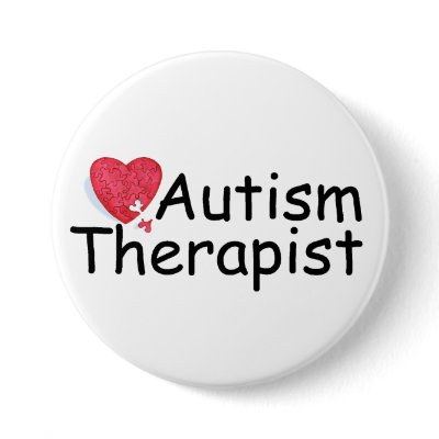 Autism Therapist (Hrt Puzzle) Buttons by TeeZazzle