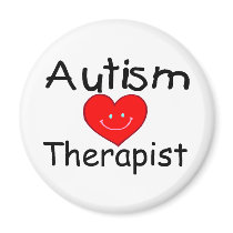 Autism Therapist (Smiley Hrt) magnets