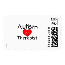 Autism Therapist (Smiley Hrt) Postage Stamps