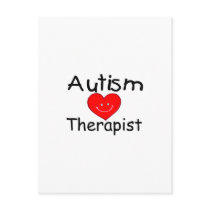 Autism Therapist (Smiley Hrt) Postcard