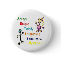 Autism Traits Button