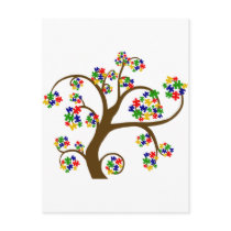 Autism Tree of Life Postcard