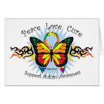 Autism Tribal Butterfly Cards