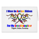 Autism Tribal Ribbon Granddaughter Card