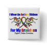 Autism Tribal Ribbon Grandson Pins