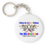 Autism Tribal Ribbon Grandson Key Chains