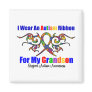 Autism Tribal Ribbon Grandson Fridge Magnet