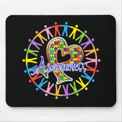 Autism Unite in Awareness Mouse Pads by giftsforawareness