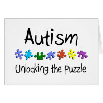 Autism, Unlocking The Puzzle Greeting Cards