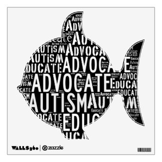 Autism Wall Decal Fish GoTeamKate