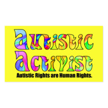 Autistic Activist (Color) Activist Cards Business Card Template