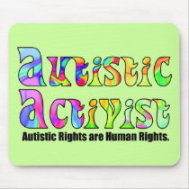 Autistic Activist (Color) Mousepad