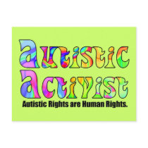Autistic Activist (Color) Postcard