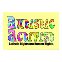 Autistic Activist (Color) Poster