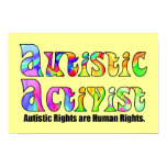 Autistic Activist (Color) Poster