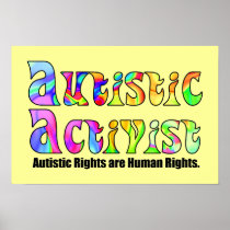 Autistic Activist (Color) Poster