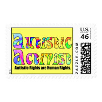 Autistic Activist (Color) Stampsq