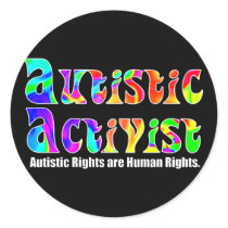 Autistic Activist (Color) Stickers