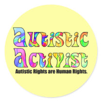 Autistic Activist (Color) Stickers