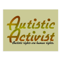 Autistic Activist (Gold) Postcards