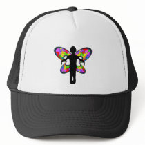 Autistic Butterfly Ribbon hats by wolfmama Autistic Butterfly Ribbon hats
