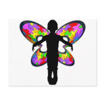 Autistic Butterfly Ribbon postcards by wolfmama Autistic Butterfly Ribbon postcards