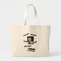 Autistic Einstien Tote Bag