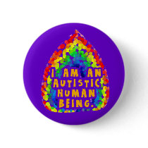Autistic Human Being Buttons
