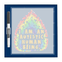 Autistic Human Small Dry Erase Board