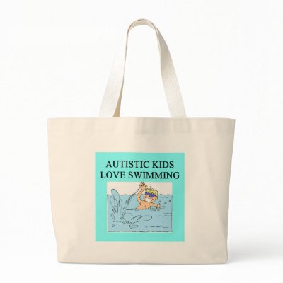 autistic kids kove swimming canvas bags by jimbuf