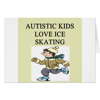 autistic kids love ice skating card by jimbuf