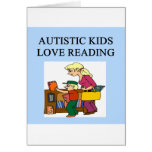 autistic kids love reading card
