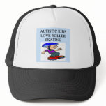autistic kids love rollerskating trucker hat