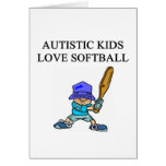 autistic kids love softball cards