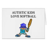 autistic kids love softball cards